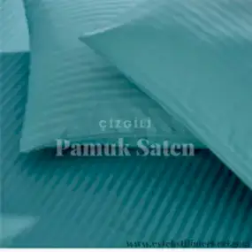 Çizgili Pamuk Saten Kumaş 86 Tel