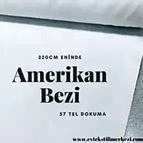 Amerikan Bezi 240 cm 52 Tel