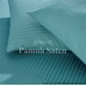 Çizgili Pamuk Saten Kumaş 86 Tel